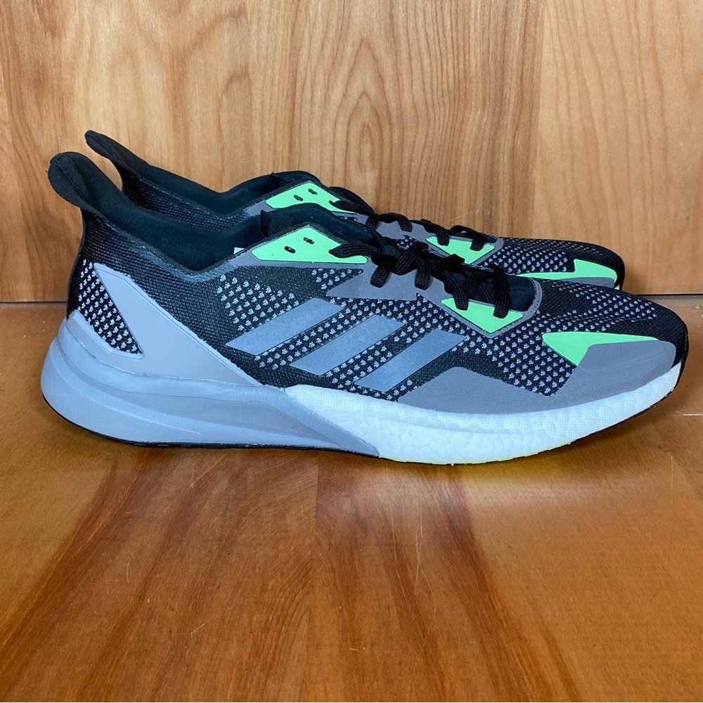 NEW Mens 13 Adidas X9000L3 Athletic Shoes Grey Green SEF1550